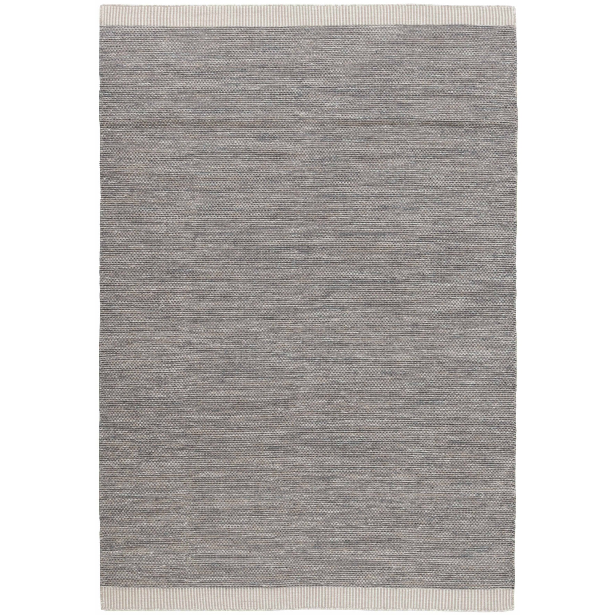 Atlas Modern Kilims Wool Cotton Rug In Grey Beige